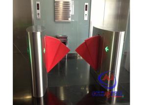 Quality 90CM width Sliding Card Double Wing access control barriers with automatic sensor for sale