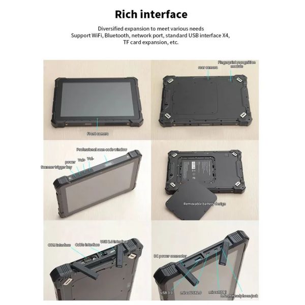 OEM ODM Rugged Tablet 10 Inch , 6000mAh Industrial Android Tablet PC