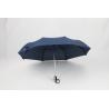21 inch blue auto open close umbrella with velcro on tie wap for men for sale