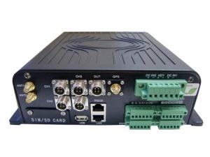 Quality With G Sensor 4 channels video 2 channels Audio 2 sd card 3G Mobile DVR with PTZ control for sale