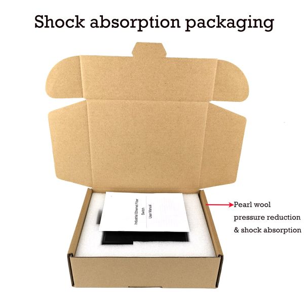 Olycom 4 Port Gigabit PoE Switch Industrial Network SFP Fiber Unmanaged IP40 Rated