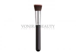 China Flat Top Cream Liquid Foundation Buffer Brush Long Handle Flat Kabuki Brush on sale