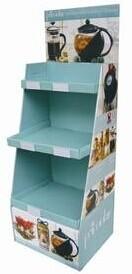 Quality Coffee paper exhibition stand Product display Environmental protection cardboard shelves for sale
