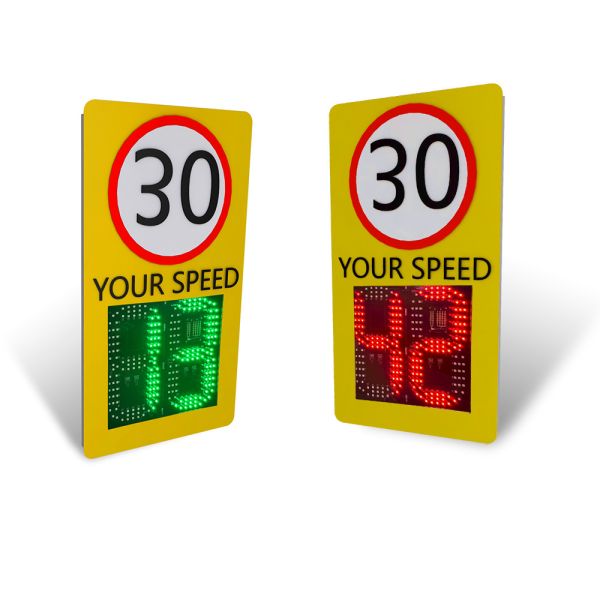 Solar Radar Speed Signs with Phone App Settings for Accurate Measurement