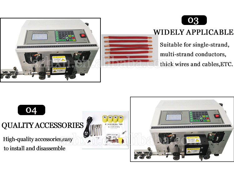 35 Sqr Computer Wire Cutting and Peeling Machine with 3 Cutting Length 1mm-99999.99mm