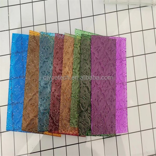 Ribbed Reed Waterfall Design Glass in 3mm 4mm 5mm 8mm for Bathroom Hotel Decorations