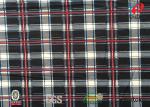 Custom Design Polyester Tricot Knit Fabric Check Printed 3-4 Grade Colour