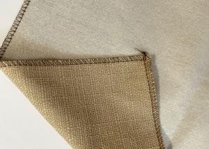 Quality Beige Upholstery Sofa Fabric Linen Look Shrink Resistant for sale
