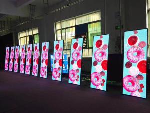 Quality Banner Stand Custom Led Panels Poster Screen , Digital Led Display Board Durable for sale