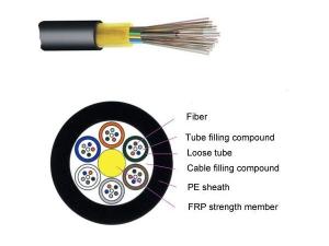 Quality FRP Strengthen Non-armored singlemode Outdoor Direct Burial/Aerial/duct 12/24/36/48/72/96/144 strand fiber optic cable for sale