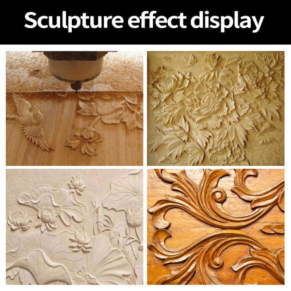 Tialn Coated Spiral Wood Carving Bits Alloy Straight Shank Rotary Tool Wood Carving Bits