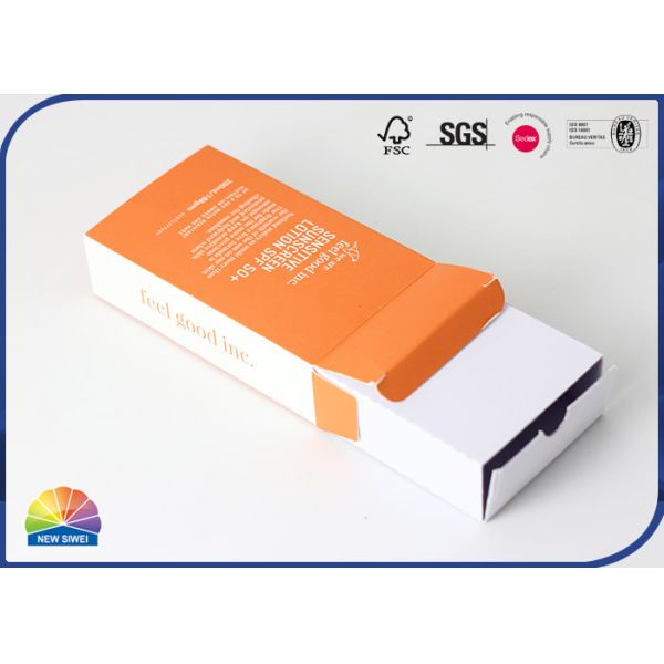 CMYK Printed Assembled Foldable Paper Boxes Shampoo Cream Packaging