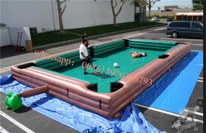 Quality inflatable billiard table , inflatable human foosball , human foosball sacco ,  human inflatable ball pool table soccer for sale