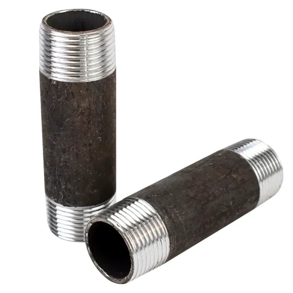 TOBO Nipple Connector Pipe Fittings NPT Stainless Steel 316 Double Male Thread Forged Fittings 1/2 Male Equal