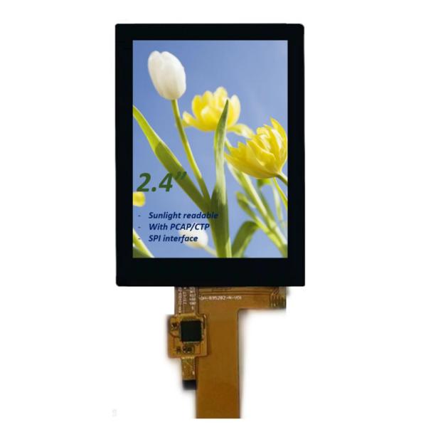 Buy 2.4 Inch PCAP TFT LCD Display Sunlight Readable, 15 Pin SPI 2.4 Inch All Viewing Angle TFT LCD With CTP at wholesale prices