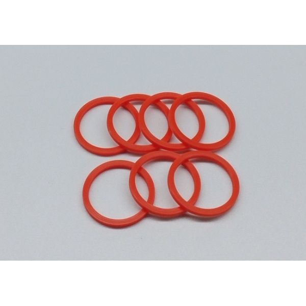 Orange Red TPU Material Parker Backup Ring 65 Shore D High Elasticity 23 Mpa