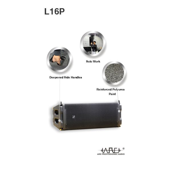 ARE AUDIO dual 8 inch outdoor line array speaker system excellent sound lightweight and portable