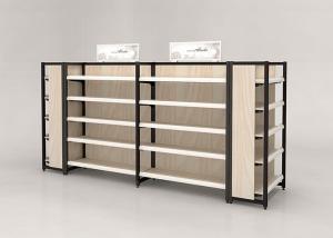 Nakajima Style Wooden Metal Shelving Unit Multi Storey For Supermarket / Shopping Mall