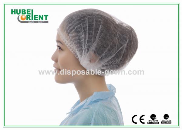 Disposable Head Cap Surgical Mob Cap for Hospital / Health Center