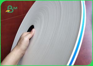 Quality 28g & 60g & 120g Blue Straw Paper Rolls Flexible FSC & FDA Strip Printing for sale