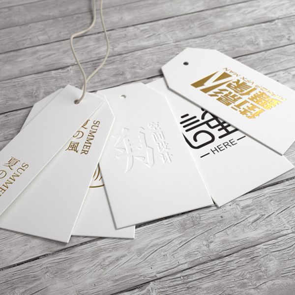 Sustainable Recycled Paper Hang Tag SGS Certificate For Garment