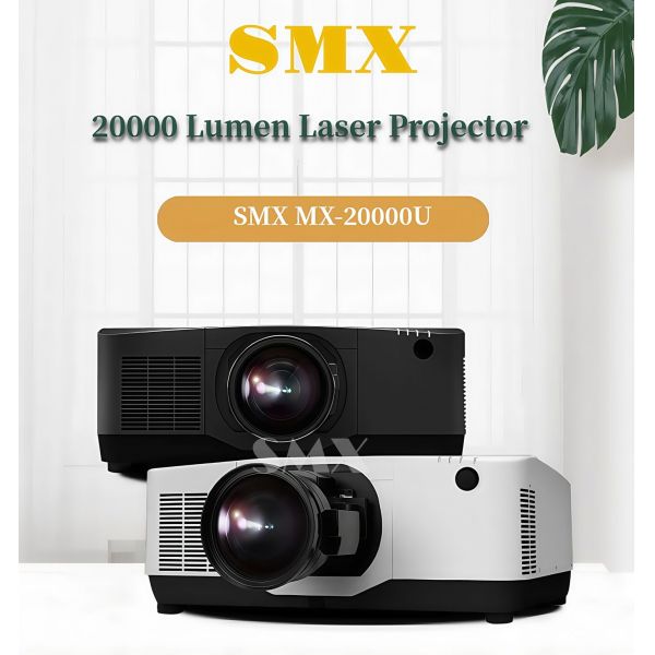 SMX laser projector showing high brightness projection