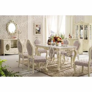 Quality Wholesale Square Marble Top Wooden Dining Table Designs for sale