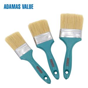 Quality Flat Wide Natural Bristle Paint Brush 57-64mm Length Out Stainless Iron / Steel Ferrule for sale