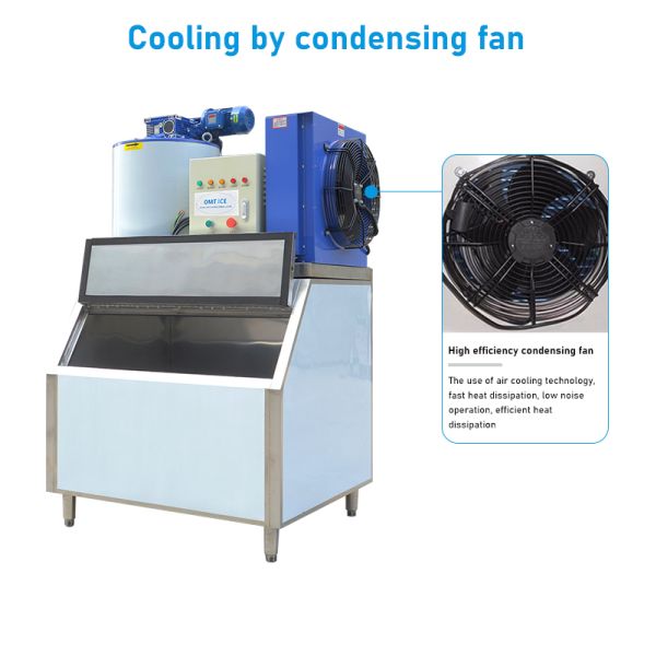 5000kg Ice Storage Capacity Flake Ice Machine Easy to Operate and Suitable for Various Applications