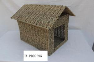 China Straw birds baskets, hand woven birds house on sale