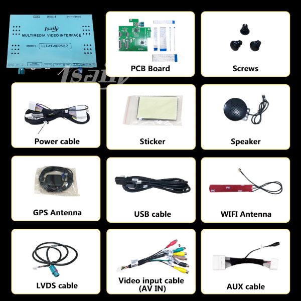 Lsailt PX6 4GB CarPlay&Android video interface with Netflix , YouTube, Android Auto for 2018-now Patrol Y62