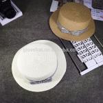 Cheap Best Beauty Flat Top Ladies Sun Protection Summer Straw Hats 56-58cm With