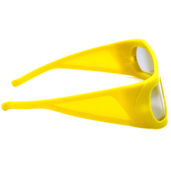 ABS Frame Plastic Circular Polarized Lenses 3D Theater Glasses With Big Size