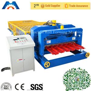 Quality Fully Automatic Glazed Tile Roll Forming Machine Single Roofing Panel Glazed Tile Press Machine for sale