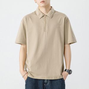 China Custom Logo Casual Oversized T Shirt  Plus Size S Polo Shirt on sale