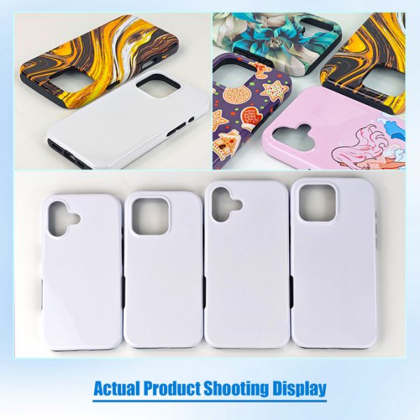 TPU PC Coating 2 In 1 3D Sublimation Phone Case Blanks Mobile Cell Cover