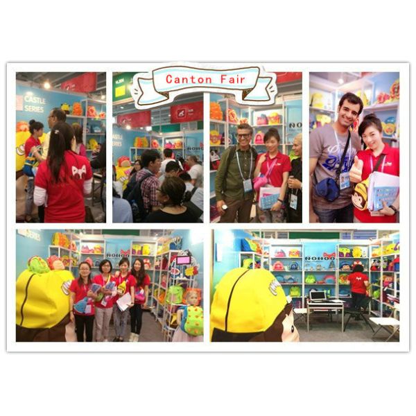 Pink Neoprene Toddler Backpack With Pretty Bowknot / Grab Handle