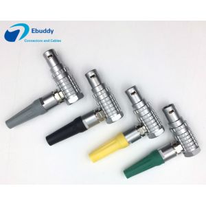 Quality ODU push pull 5 pin Multi Pole Connectors circular elbow male plug W20L0C-P05MCC00420S for sale