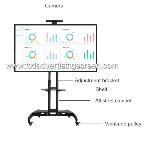 All IN One Touch Screen Interactive Whiteboard 75 Inch Android Version