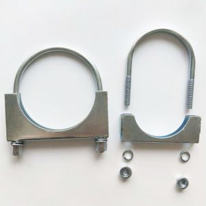 China OEM ODM 2.5inch U Bolt Pipe Clamp Auto Spare Parts Muffler Hose Hoop on sale