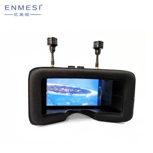 Quality TFT LCD HD FPV Goggles High Resolution 48 Channesl Dual Antenna With AV IN for sale