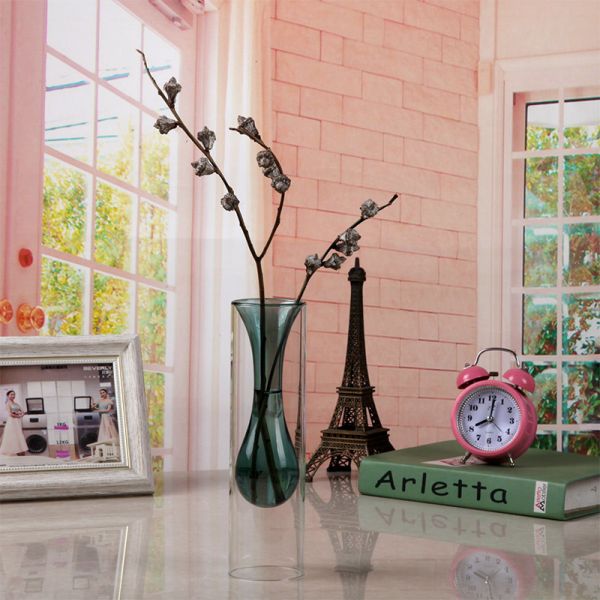 Creative Artistic Double Height Borosilicate Glass Vases