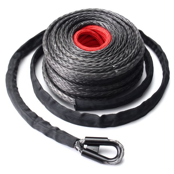UTV/ATV Winch Rope 6mm Uhmwpe with Protective Sleeve and Electric Power Source