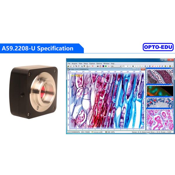 OPTO EDU A59.2208-U Usb 2.0 Cmos Digital Microscope Camera 12M