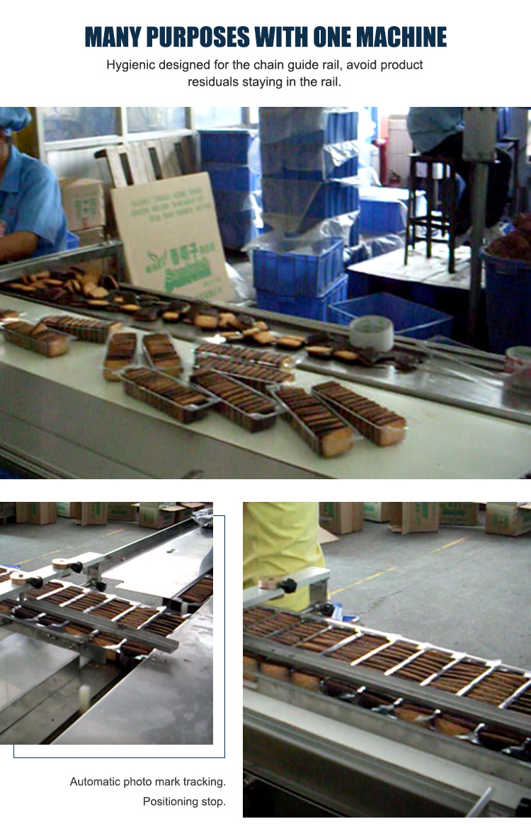High Speed Marshmallow Suger Cookie Potato Chips Pouch Packing Machine