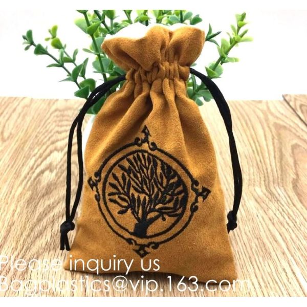 Black Velveteen Sack Pouch Bags for Jewelry, Gifts, Event Supplies,cell phones, small electronics or used at pencils pou