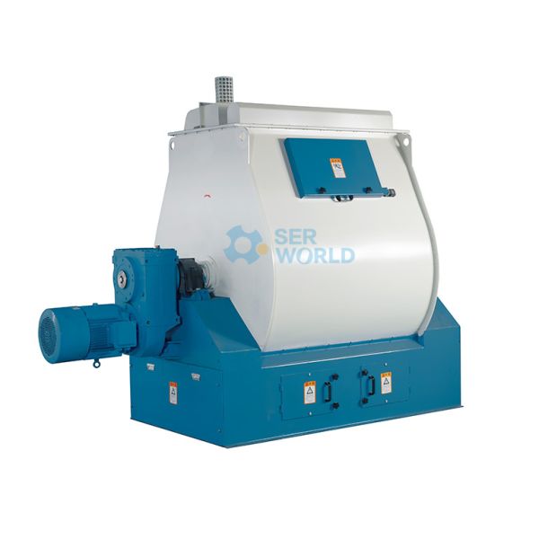 Farm Use Feed Mixer Single Shaft Paddle Mixer Animal Feed Mixer Machine Customized 0.2m3