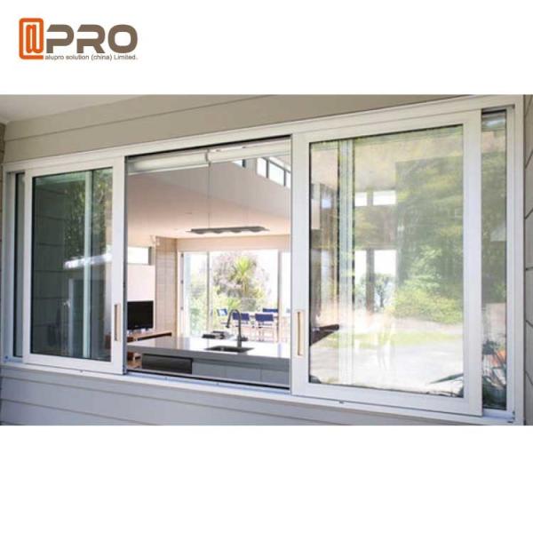 Buy Custom Made Double Glazed Aluminium Sliding Windows Horizontal Opening Pattern sliding window track system at wholesale prices