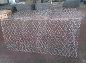 Quality Tray + Plastic Film Gabion Fence System Galvanized Basket Stone Cages for sale