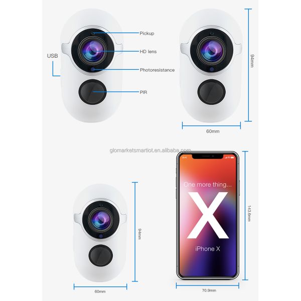 ONVIF 2.0MP Solar Powered Wireless Security Camera System With DVR